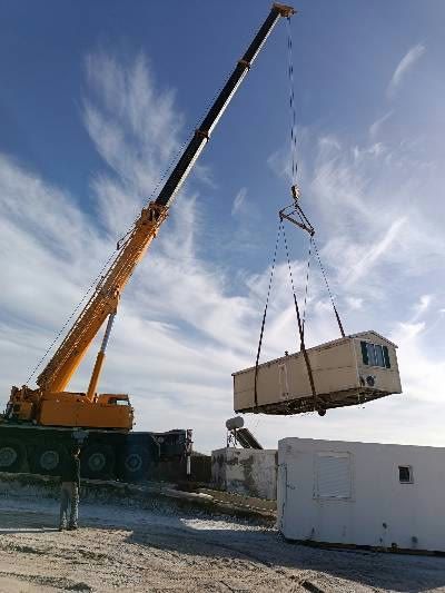 Γερανός Liebherr LTM 1090 της Γερανοί Μήλου σε εργασία
