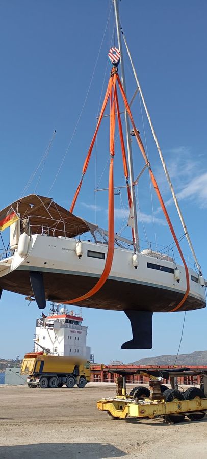 Γερανός Liebherr LTM 1160 της Γερανοί Μήλου σε εργασία
