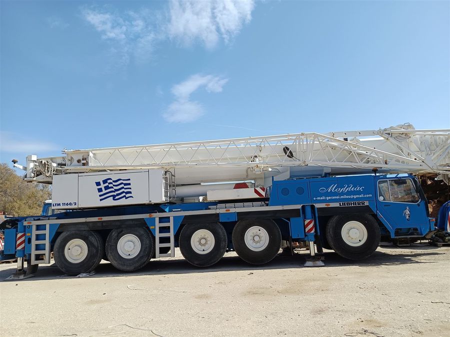 Γερανός Liebherr LTM 1160 της Γερανοί Μήλου σε εργασία