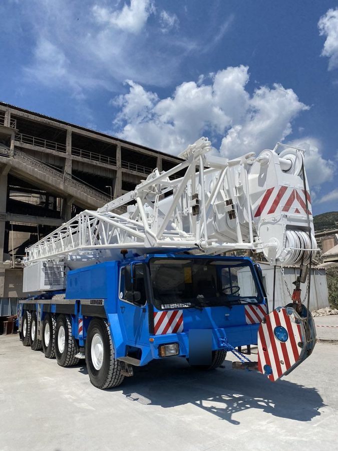 Γερανός Liebherr LTM 1160 της Γερανοί Μήλου σε εργασία
