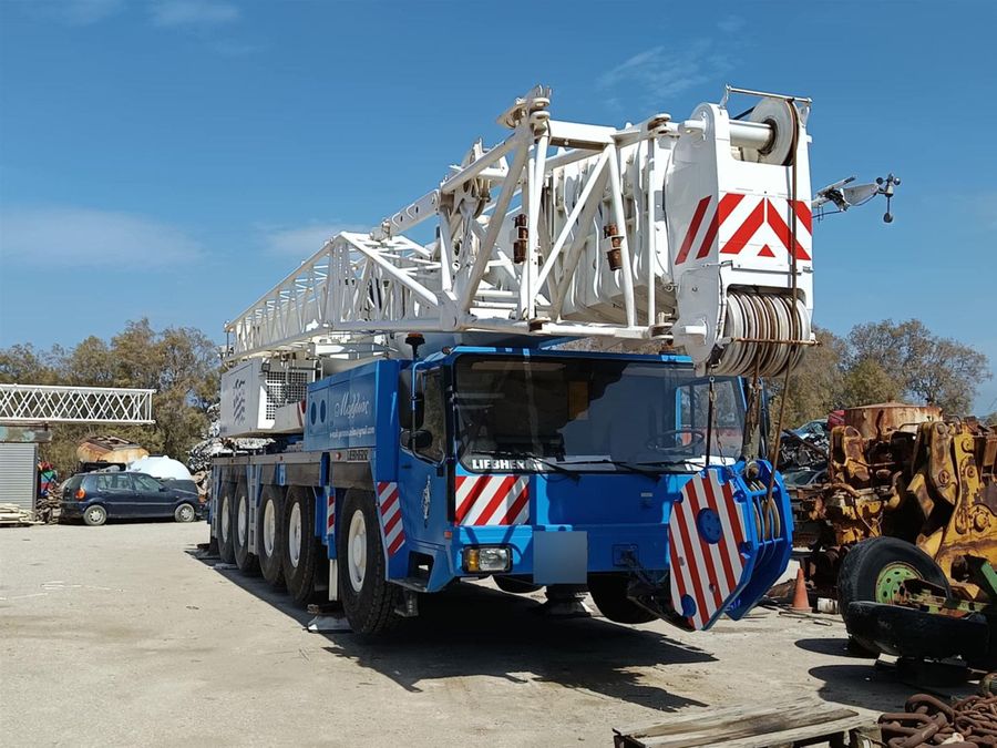 Γερανός Liebherr LTM 1160 της Γερανοί Μήλου σε εργασία